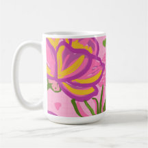 Roze Moderne Abstracte Bloemstuk