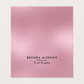 Roze moderne achtergrond visitekaartje (Buitenkant ongevouwen)