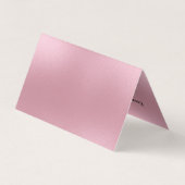 Roze moderne achtergrond visitekaartje (Achterkant)