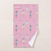 Roze moderne artistieke zwemmers bad handdoek (Handdoek)