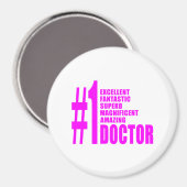 Roze Moderne Artsen : Nummer Een Dokter Magneet (Voorkant / Achterkant)