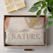 roze moderne bloemen en vogel tissuepapier (Geschenk)