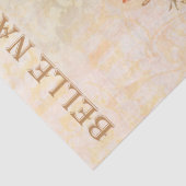 roze moderne bloemen en vogel tissuepapier (Detail)