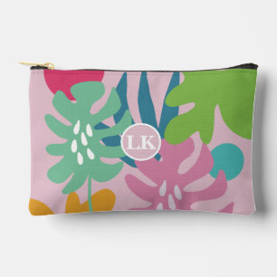 Roze moderne bloemrijke tropische natuur boho meis etui