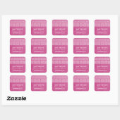Roze Moderne Bohemen Red de Stickers van de Datum (Vel)
