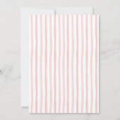 Roze Moderne Boog Koffie Cocktail Verjaardag Kaart (Achterkant)