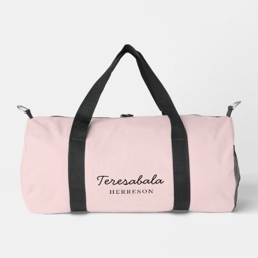 Roze moderne bruidsmeisje script ontwerp plunjezak (Voorkant)