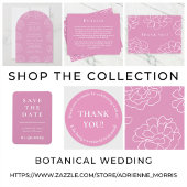 Roze moderne bruiloft gastenboek