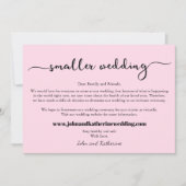 Roze moderne bruisende aankondiging van kleinere b (Voorkant)