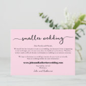 Roze moderne bruisende aankondiging van kleinere b (Staand voorkant)