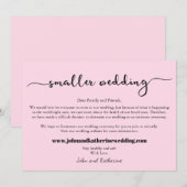 Roze moderne bruisende aankondiging van kleinere b (Voorkant / Achterkant)