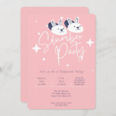 Roze moderne bundelschuiver kaart (Voorkant / Achterkant)