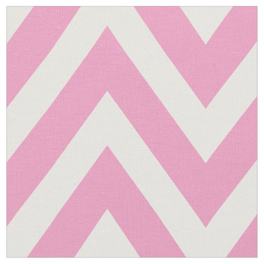 Roze Moderne Chevron Grote Schaal Stof (Close Up)