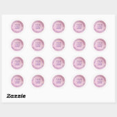  Roze Moderne Cirkel Sticker (Vel)