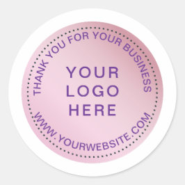 Roze Moderne Cirkel Sticker
