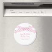 Roze Moderne Deco sparen de Magnet van de Datum (Insitu (Vaatwasser))