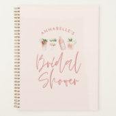 Roze, moderne drinken vrijgezellenfeest planner (Voorkant)