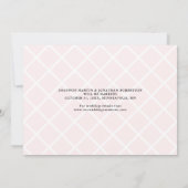 Roze Moderne Eenvoudige Foto Bewaar de Datum Save The Date (Achterkant)