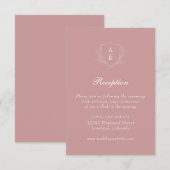 Roze moderne eenvoudige topaanbiedingen voor racew informatiekaartje (Voorkant / Achterkant)