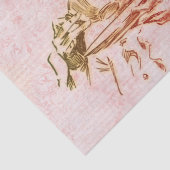  roze moderne elegante bruinkoffie tissuepapier (Detail)