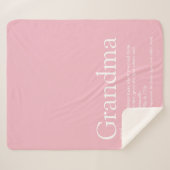  roze moderne film sherpa deken (Voorkant (horizontaal))