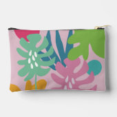 Roze moderne florale tropische natuur girly boho etui (Achterkant)