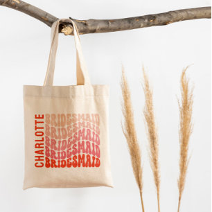 Roze moderne girale retro 60 eenvoudige vibes groo tote bag