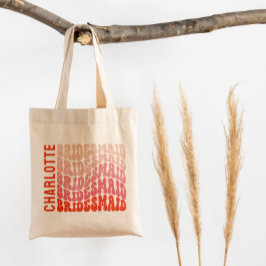 Roze moderne girale retro 60 eenvoudige vibes groo tote bag