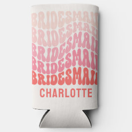 Roze moderne girale retro 60 simpele vibes simpel seltzer blikjeskoeler