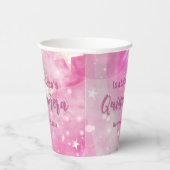 Roze moderne glam game Starry Quinceañera Papieren Bekers (Rechts)
