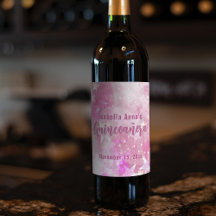 Roze moderne glam game Starry Quinceañera