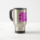 Roze moderne godmoeders : Nummer 1 Godmoeder Reisbeker (Voorkant links)
