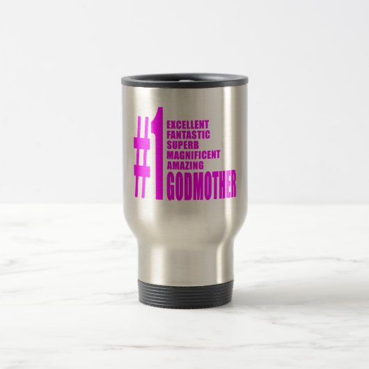 Roze moderne godmoeders : Nummer 1 Godmoeder Reisbeker (Center)