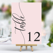 Roze Moderne Kalligrafie Bruiloft