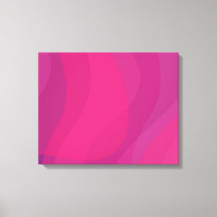 Roze, moderne, koele, trendy stedelijke golvende i canvas afdruk