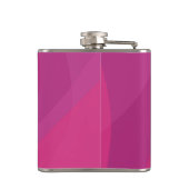 Roze, moderne, koele, trendy stedelijke golvende i heupfles (Achterkant)