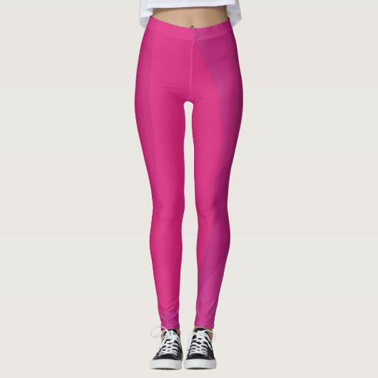 Roze, moderne, koele, trendy stedelijke golvende i leggings (Voorkant)