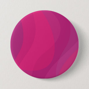 Roze, moderne, koele, trendy stedelijke golvende i ronde button 7,6 cm