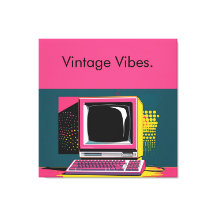 Roze Moderne Kunst Computer Canvas Print