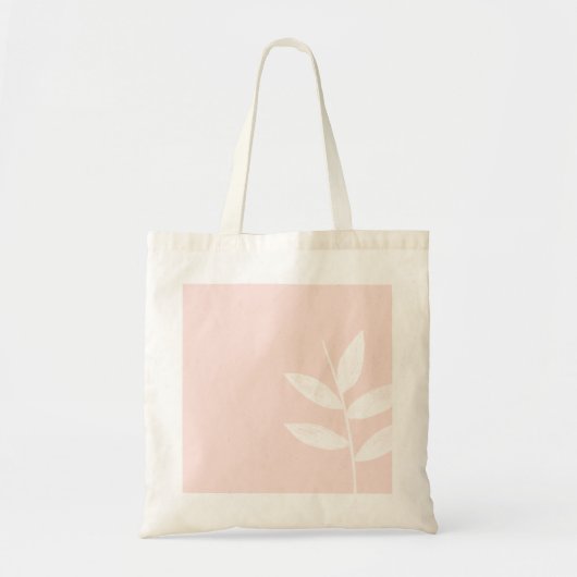 Roze moderne lederen canvas tas (Voorkant)