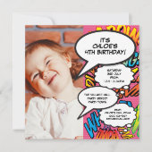 Roze Moderne Leuke Foto Verjaardagsfeestje Elke Le Kaart (Voorkant)