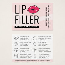 Roze moderne lip filler nazorg advies