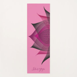Roze moderne Lotus Flower Art elegant Stylish Girl Yogamat