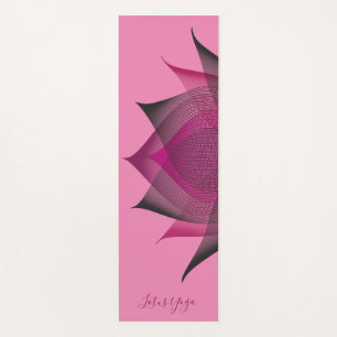 Roze moderne Lotus Flower Art elegant Stylish Girl Yogamat