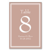 Roze moderne minimalistische bruiloft kaart (Achterkant)