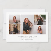 Roze Moderne Minimalistische Klasse van 2024 Afstu Kaart (Achterkant)