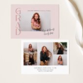 Roze Moderne Minimalistische Klasse van 2024 Afstu Kaart