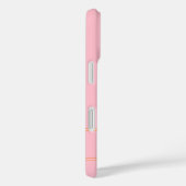 Roze Moderne Monogram Eerste Letter Naam Case-Mate iPhone Case (Achterkant / Rechts)