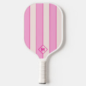 Roze Moderne Monogram Pickleball Paddle (Achterkant)