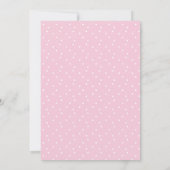 Roze moderne olifant-Baby shower Kaart (Achterkant)
